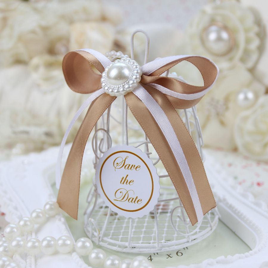 2016 lowest price cage shaped wedding candy boxes gift bags Wedding ...